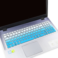 顽石 五代FL8000UF 15.6寸笔记本电脑i7键盘防尘套保护贴膜罩|渐变蓝色(买1送1)