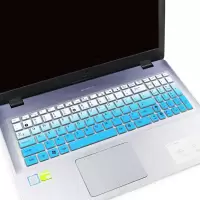 顽石 五代FL8000UF 15.6寸笔记本电脑i7键盘防尘套保护贴膜罩|渐变蓝色(买1送1)