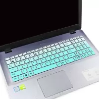 顽石 五代FL8000UF 15.6寸笔记本电脑i7键盘防尘套保护贴膜罩|渐变薄荷(买1送1)