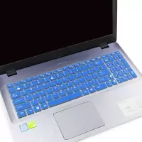 顽石 五代FL8000UF 15.6寸笔记本电脑i7键盘防尘套保护贴膜罩|半透蓝色(买1送1)
