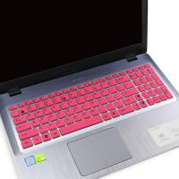 顽石 五代FL8000UF 15.6寸笔记本电脑i7键盘防尘套保护贴膜罩|半透粉色(买1送1)