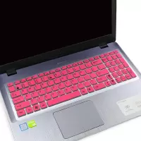 顽石 五代FL8000UF 15.6寸笔记本电脑i7键盘防尘套保护贴膜罩|半透粉色(买1送1)