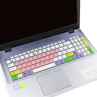顽石 五代FL8000UF 15.6寸笔记本电脑i7键盘防尘套保护贴膜罩|七彩粉色(买1送1)