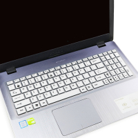 顽石 五代FL8000UF 15.6寸笔记本电脑i7键盘防尘套保护贴膜罩|半透白色(买1送1)
