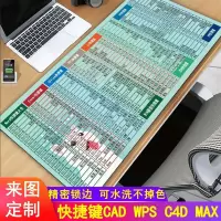鼠标垫超大定制女office办公wps快捷键电脑书桌垫大号cad简约可爱