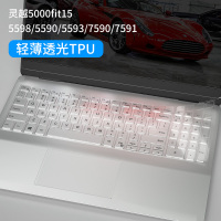 dell戴尔G3游匣G7新G55550笔记本键盘膜1|灵越5598/5590/5593/7590/7591-全透光TPU