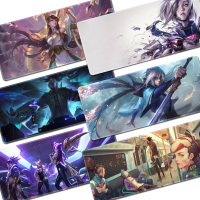 英雄联盟系列鼠标垫锁边游戏电脑垫定制超大LOL大号电竞加厚办公桌垫键盘垫写字台书桌垫至臻源计划KDA IG