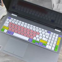 适用戴尔15.6寸键盘膜灵越5590 5593 7501电脑保护垫Vostro 7500|七彩粉色买1送1