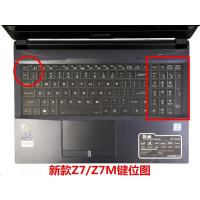 神舟Z7M战神Z7Z6笔记本Z8键盘膜透明全覆盖15.6寸ZX6ZX7ZX8GX8K67|新款Z7M/Z7【银粒子抗菌】