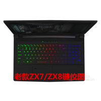 神舟Z7M战神Z7Z6笔记本Z8键盘膜透明全覆盖15.|老款ZX7/ZX8[Tpu高透]