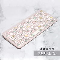 罗技K380K480无线蓝牙键盘保护膜手机平板笔记本电脑键盘防尘静音膜防水防溅洒静音膜少女可爱女生多色可|K380圣诞