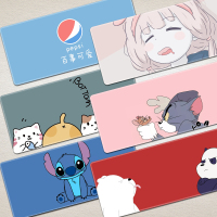 鼠标垫超大号女锁边加厚创意简约可爱女生动漫游戏笔记本定制定做键盘垫电脑垫桌垫办公桌垫键盘支持定制男