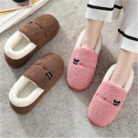 羊骑士2020冬新款棉拖鞋男女保暖可爱卡通加厚底防滑舒适居家包跟棉鞋