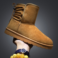 羊骑士男士冬季雪地靴棉鞋加绒保暖靴加棉男鞋潮鞋高帮户外