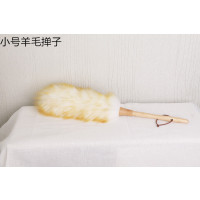 鸡毛掸子纯手工除尘神器汽车家用除灰不掉毛伸缩加厚清洁禅子毯子|小号羊毛掸子毛区30杆子20