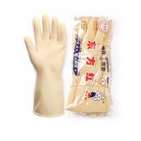 牛筋乳胶家务手套厨房工地防水劳保耐用胶皮女劳保手套|(10双无公仔)中厚款 男士(加大码)