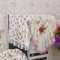 田园布艺碎花电脑套电脑罩子显示屏套液晶防尘罩电脑5件套显示屏套22寸24寸27寸|3件套(显示屏+键盘+主机) 27寸