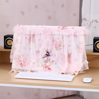 田园布艺碎花电脑套电脑罩子显示屏套液晶防尘罩电脑5件套显|粉红玛丽单显示屏 24寸