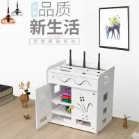 路由器电线插板收纳盒机顶盒置物架集线理线器无线wifi收纳盒壁挂