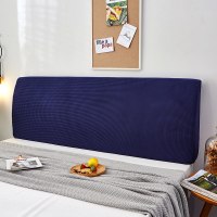 萬能全包床头套罩软包简约现代北欧ins防尘1.5米1.8|普鲁蓝[加厚针织] 1.5米[适合1.5m-1.7m床头使用]