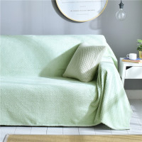 防猫抓沙发床全盖布巾通用防尘万能全包沙发垫保护套罩毛巾毯子夏|菠萝格-水绿 200*180cm