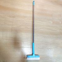 地板刷子浴室刷瓷砖清洁刷浴缸塑料刷子硬毛卫生间厨房刷子长柄刷|906新款刷子天蓝色