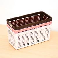 日本inomata 杂物收纳筐 镂空塑料多功能玩具收纳篮办公