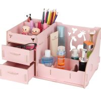 化妆品收纳盒梳妆台桌子收纳柜首饰盒笔筒盒子抽纸盒