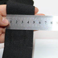 加厚松紧带宽黑白色橡筋扁衣服橡皮筋弹力裤子细服装辅料裤腰|加厚黑5cm宽3米长