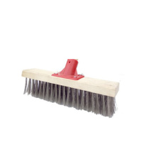 硬毛扫地家用长柄大地板刷浴室厨房刷地刷刷子卫生间清洁刷地毯刷|28厘米不锈钢丝单刷头