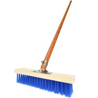 硬毛扫地家用长柄大地板刷浴室厨房刷地刷刷子卫生间清洁刷地毯刷|镀锌铁头套装（杆子+刷头）