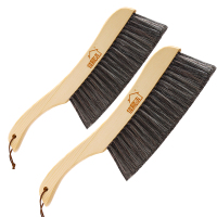 鬃毛扫床刷子除尘刷清洁床刷软毛扫炕笤帚家用扫床刷卧室床上神器|鬃毛实木床刷(2个装)