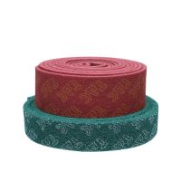 工业百洁布加厚海绵去污洗碗布金刚砂除锈厨房用洗锅底去垢魔力擦|红色120*200mm(5片)