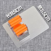 拖把挂钩免打孔强力固定卡扣卫生间挂扫把架拖布夹不锈钢收纳神器|大方底橙色 五个装