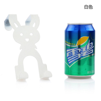 阿诗雅门上挂衣架炫彩卡通兔门后挂钩无痕门背挂钩无痕免钉挂衣钩|白色[单只]