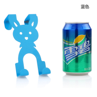 阿诗雅门上挂衣架炫彩卡通兔门后挂钩无痕门背挂钩无痕免钉挂衣钩|特惠装[3只颜色随机]