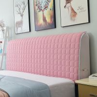 全包布艺床头罩软包床头套简约现代欧式防尘罩1.8m1.5米床保护套|纯棉-浅豆沙 1.8米