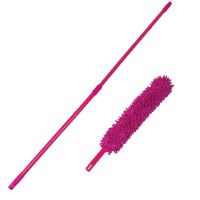 打扫卫生工具鸡毛掸子除尘家用神器不掉毛扫灰家务清洁扫灰尘掸子|雪尼尔红（可弯曲）+伸缩杆