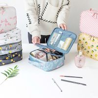 旅行化妆包小韩版学生大容量化妆品收纳盒手提袋可爱少女心洗漱包