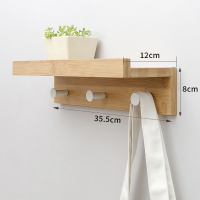 玄关挂钩壁挂墙壁入户置物架进门口挂衣钩衣帽衣服创意墙上挂衣架|清爽本色三钩[质保三年]