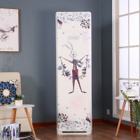 北欧立式空调罩空调防尘罩方形美的柜机格力海尔奥克斯客厅布|全包防尘--爱情兔儿 规格根据高度选择即可