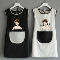家用围裙厨房防水防油可爱日系女时尚韩版裙子工作男罩衣大人定制