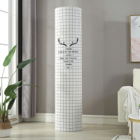 圆形柜机格力美的海尔布艺空调罩套立式圆|黑白鹿角-高弹全包 美的舒适星/智能王