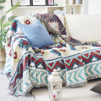 北欧几何图案网红加厚沙发毯子沙发巾全盖沙发套防尘罩民宿装饰毯|波普风情 160*160cm