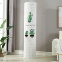 圆形柜机格力美的海尔布艺空调罩套立式圆|花草儿-高弹全包 格力i铂i酷/小米