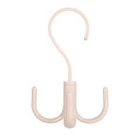 挂钩可旋转4爪多用挂架挂钩衣架领带丝巾围巾衣帽架塑料挂钩|4爪挂钩(北欧白3个装)