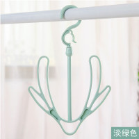 挂钩可旋转4爪多用挂架挂钩衣架领带丝巾围巾衣帽架塑料挂钩|大号晒鞋架(北欧绿2个装)