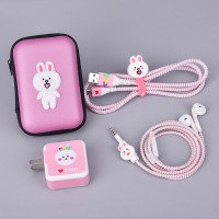 y66/y67/x5pro/v3数据线保护套绳y79充电器贴纸耳机缠绕线器