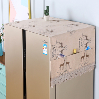 单开门冰箱盖布双开门防尘盖巾北欧风防尘罩滚筒洗衣机罩多用盖巾|相守鹿米 单开门60*140cm(冰箱洗衣机通用)