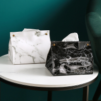 北欧ins轻奢纸巾盒餐巾纸抽纸盒收纳袋家用客厅创意车载网红皮质